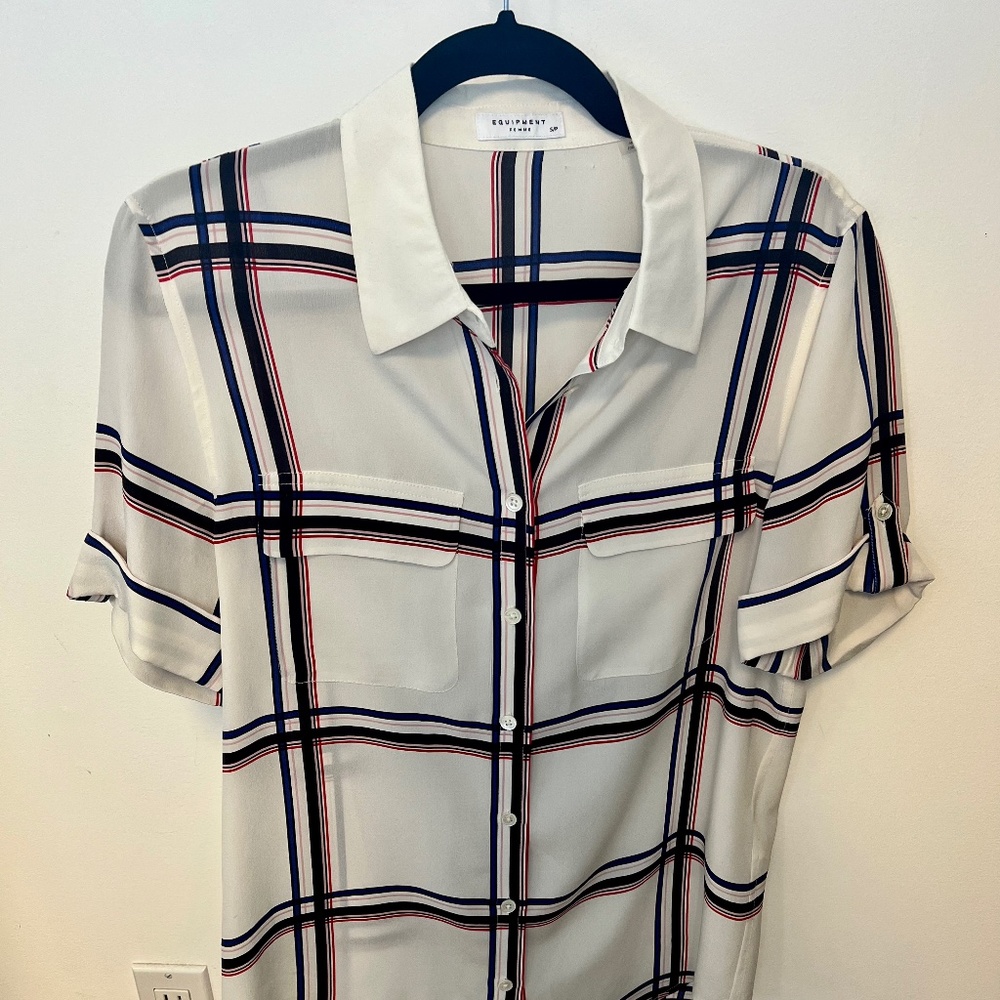 Equipment 100% silk blouse